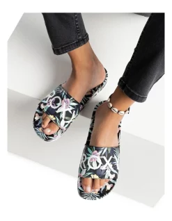 Coupon 💯 Roxy Slippy Slider 🩴 Sandals In Assorted 🔥