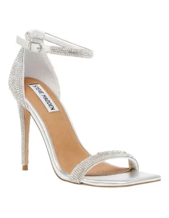Top 10 🎁 Steve Madden No Doubt-R Rhinestone Heel In Silver 🎉