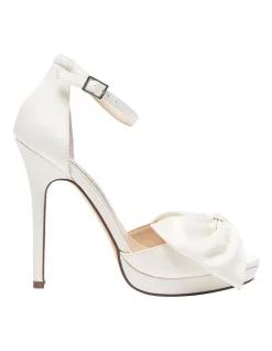 Buy ✨ NINA Flosie 🩴 Sandals In Ivory Lustre Satin 👏