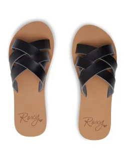Best Sale 😀 Roxy Rhea 🩴 Sandals In Black 💯