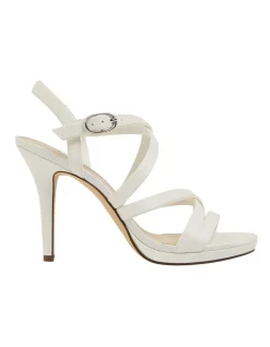 Buy 🔔 NINA Reatha Ivory Satin 🩴 Sandals 🔥