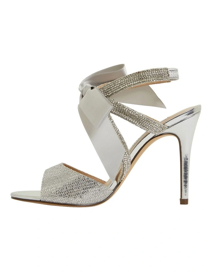 Buy β NINA Claudia Silver Glitter Satin π©΄ Sandals π - Image 3