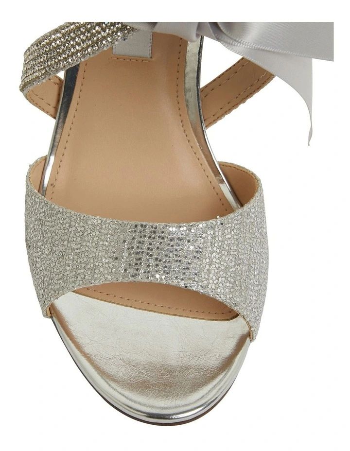 Buy β NINA Claudia Silver Glitter Satin π©΄ Sandals π - Image 6