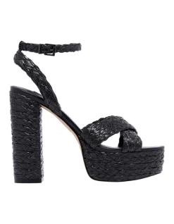 Best Sale ⭐ Nine West Hadyn Platform 🩴 Sandal In Black 🛒
