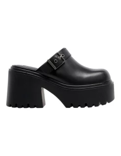 Coupon 🌟 Windsor Smith Luck Chunky Platform 👠 Heels In Black Leather 🤩