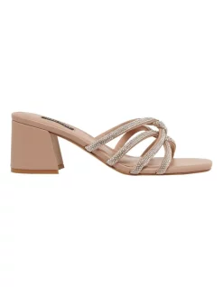 Discount ✔️ Nine West Glitz 🩴 Sandal In Natural Beige 🤩