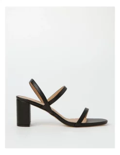 Coupon β Miss Shop Mila Black Block Heel π©΄ Sandal β
