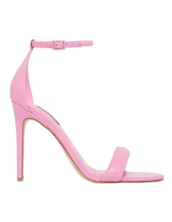 Promo ⌛ Nine West Teeya Heeled 🩴 Sandal In Pink 😉